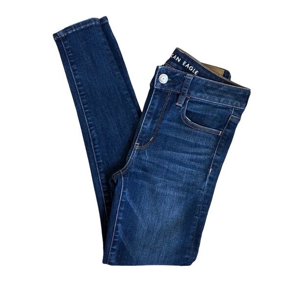 American Eagle Next Level Stretch High Rise Jeggings Size 4 - Picture 1 of 7